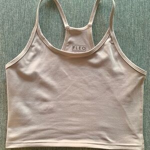 Fleo Switch Up Crop Tank Sand Medium